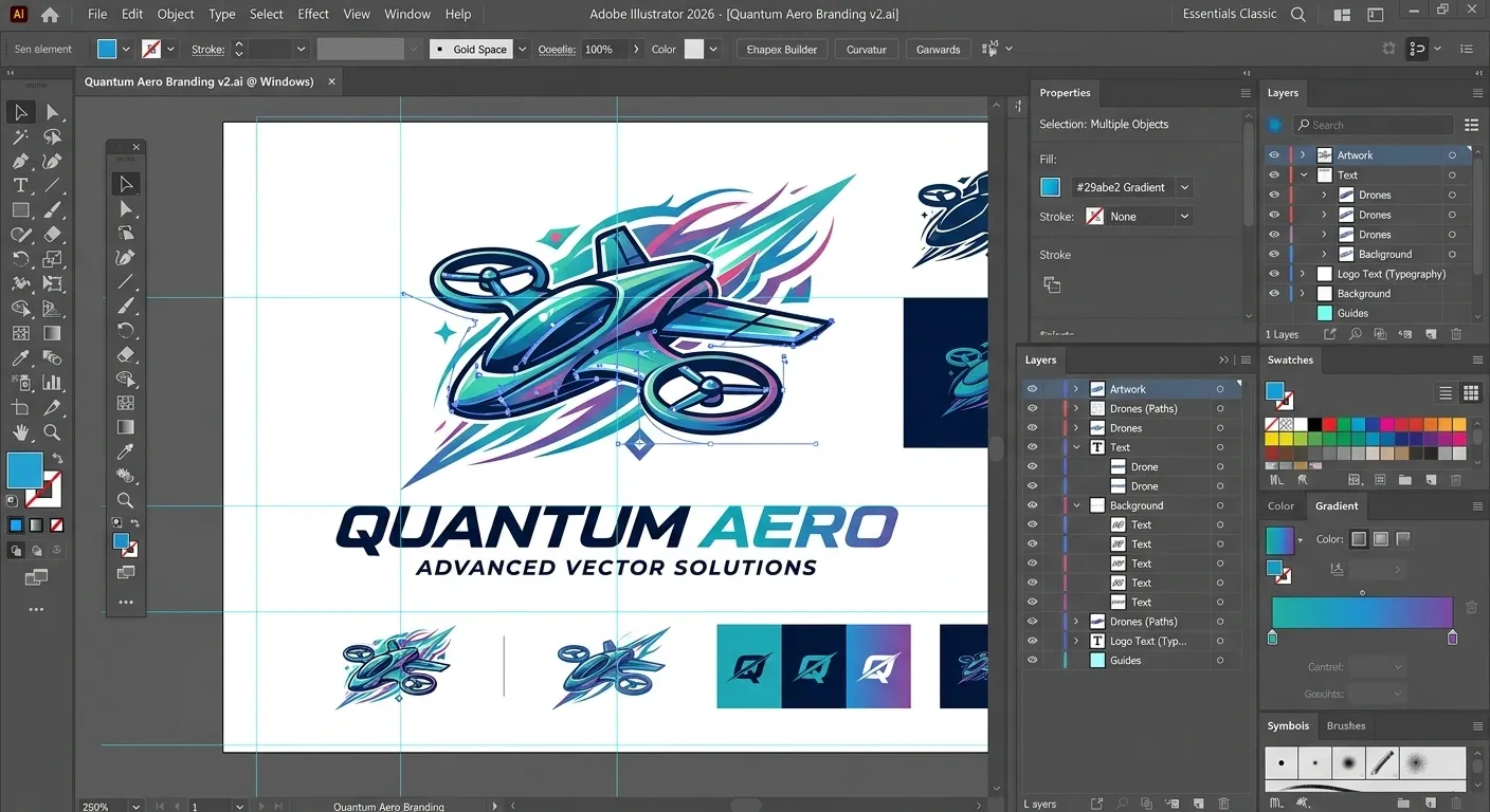 Adobe Illustrator 2026 untuk desain grafis vektor