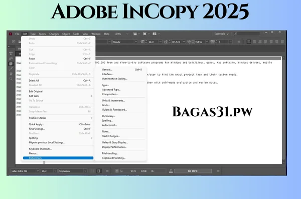 Adobe InCopy 2025 Full Terbaru