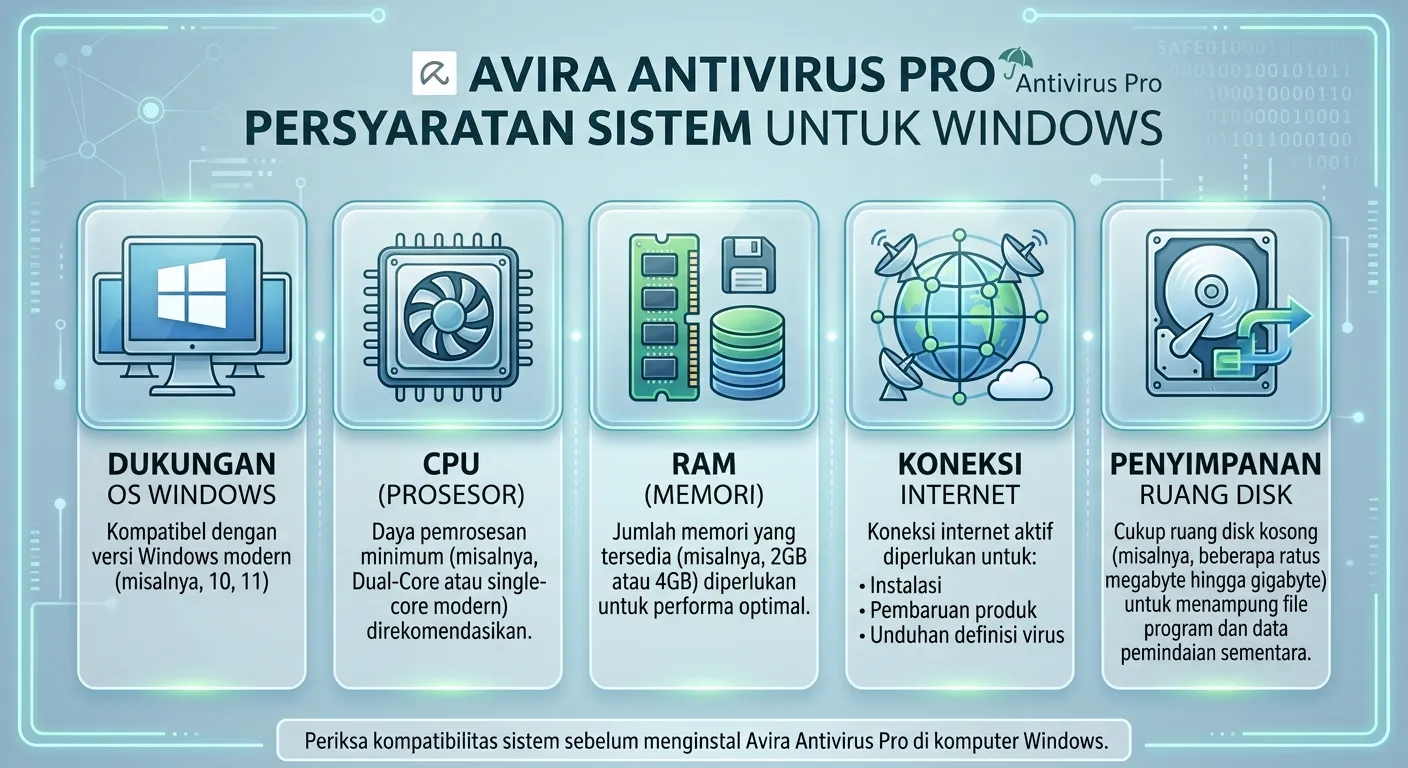 Avira Antivirus Pro system requirements for Windows