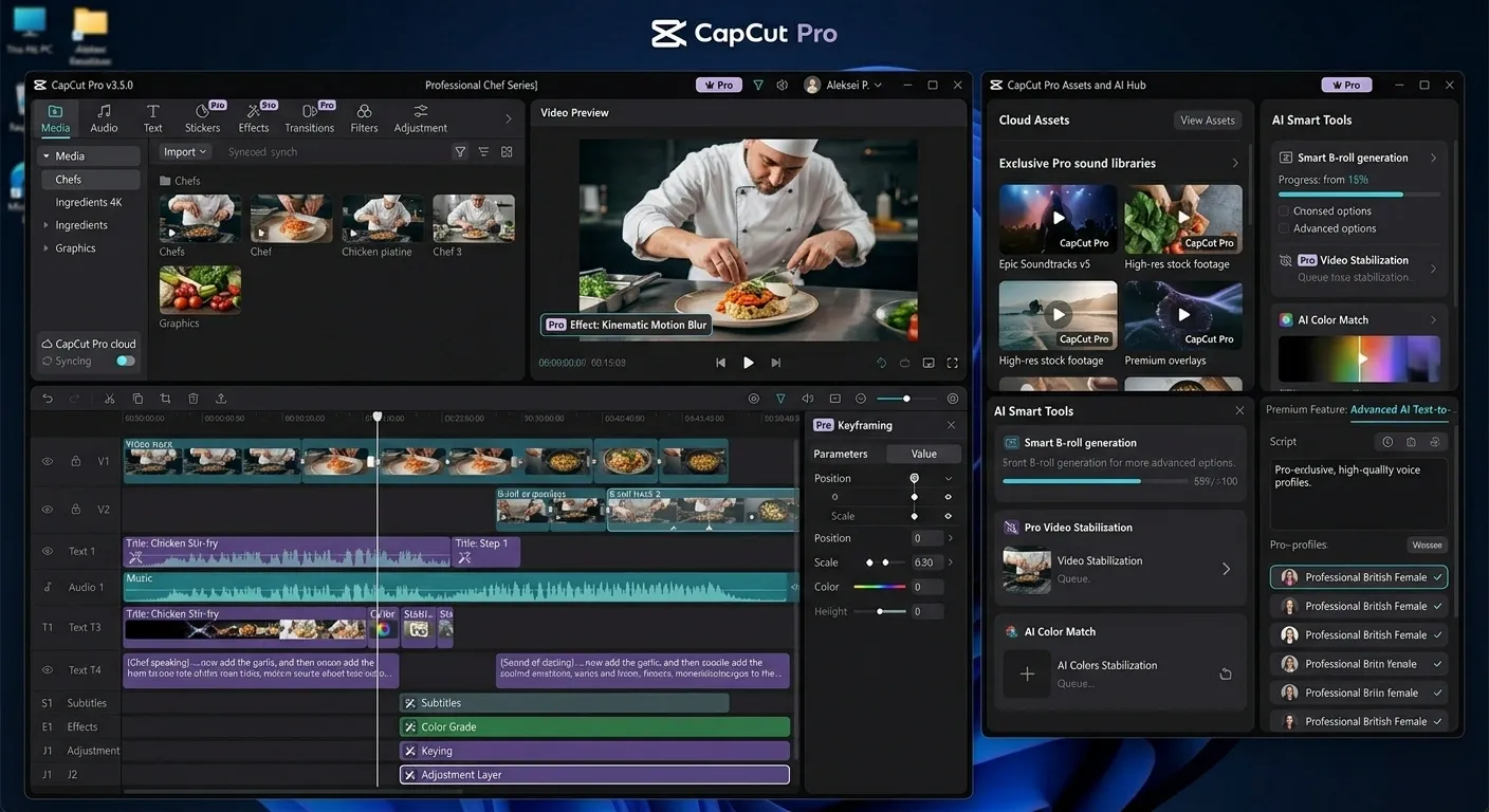 CapCut Pro untuk PC Windows