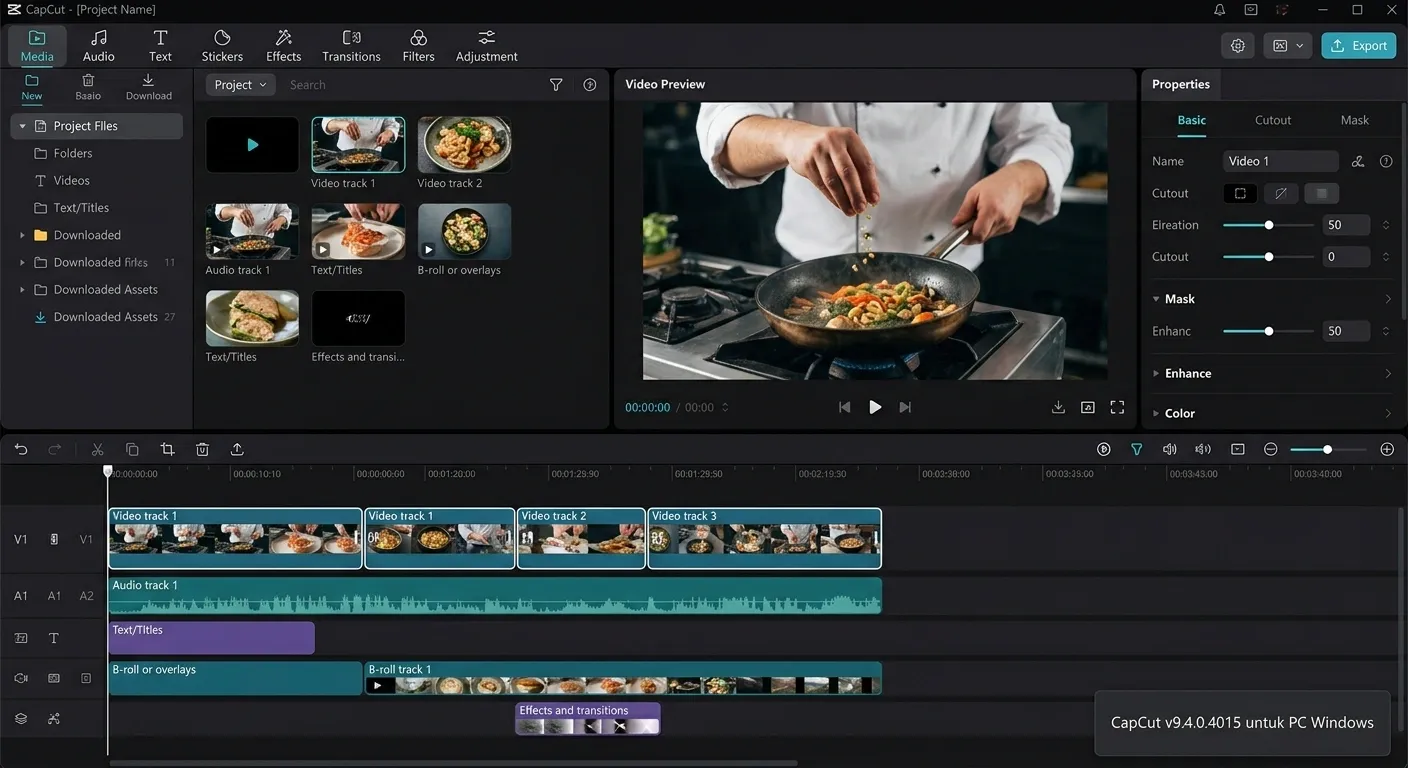 Download CapCut Pro PC Terbaru untuk Windows
