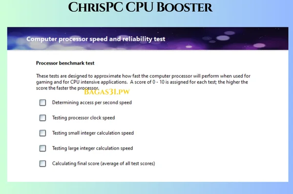 ChrisPC CPU Booster Terbaru Version 2024
