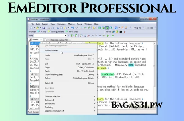 EmEditor Professional Free Download