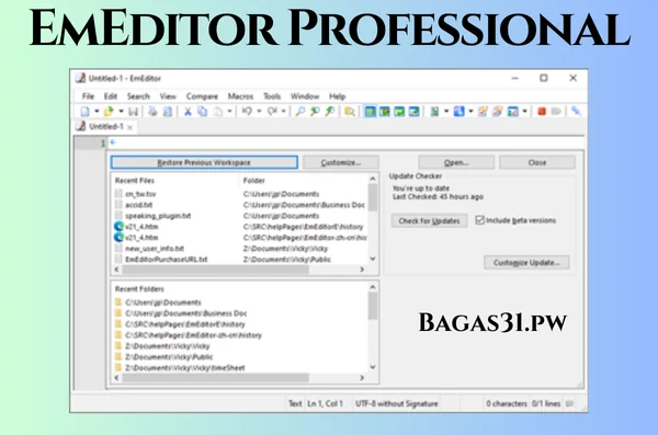 EmEditor Professional Full Terbaru