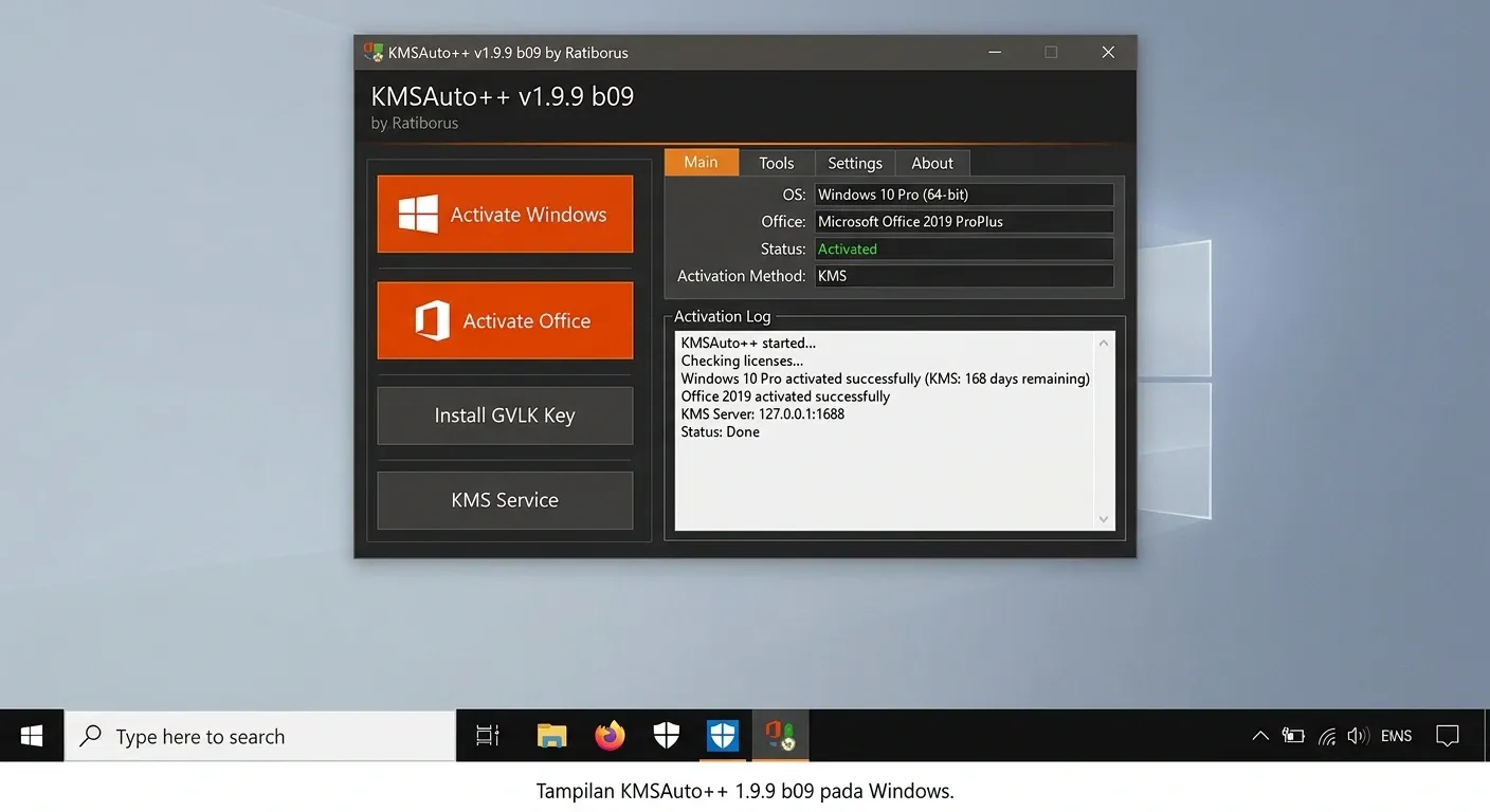 KMSAuto++ untuk Windows dan Office