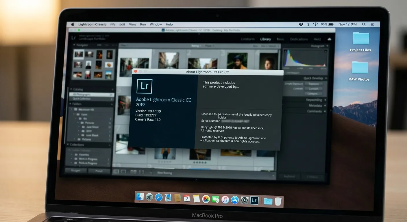 Informasi versi Lightroom Classic 2019