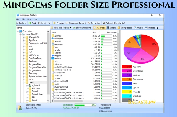 MindGems Folder Size Professional Download 2024