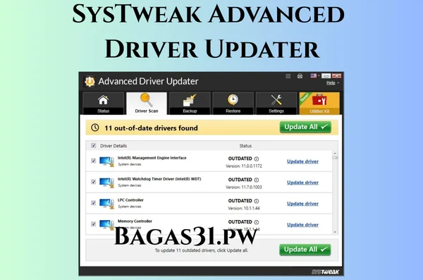 SysTweak Advanced Driver Updater Full Bagas31