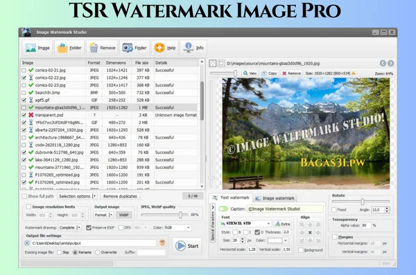 TSR Watermark Image Pro Terbaru Version 2024
