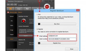 how to recover bandicam serial number