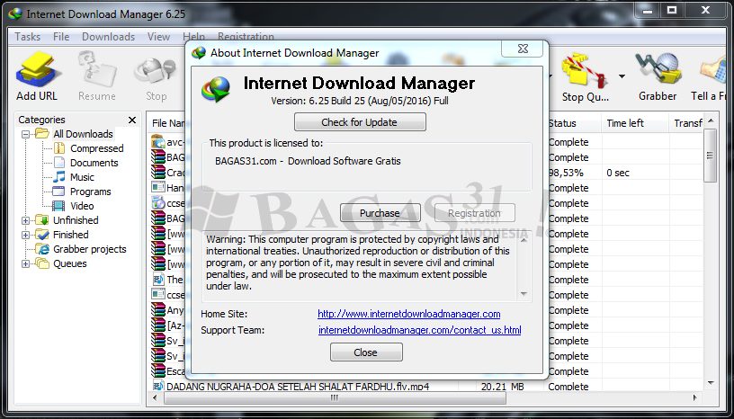 Internet Download Manager 6.25 Build 25 Full Patch