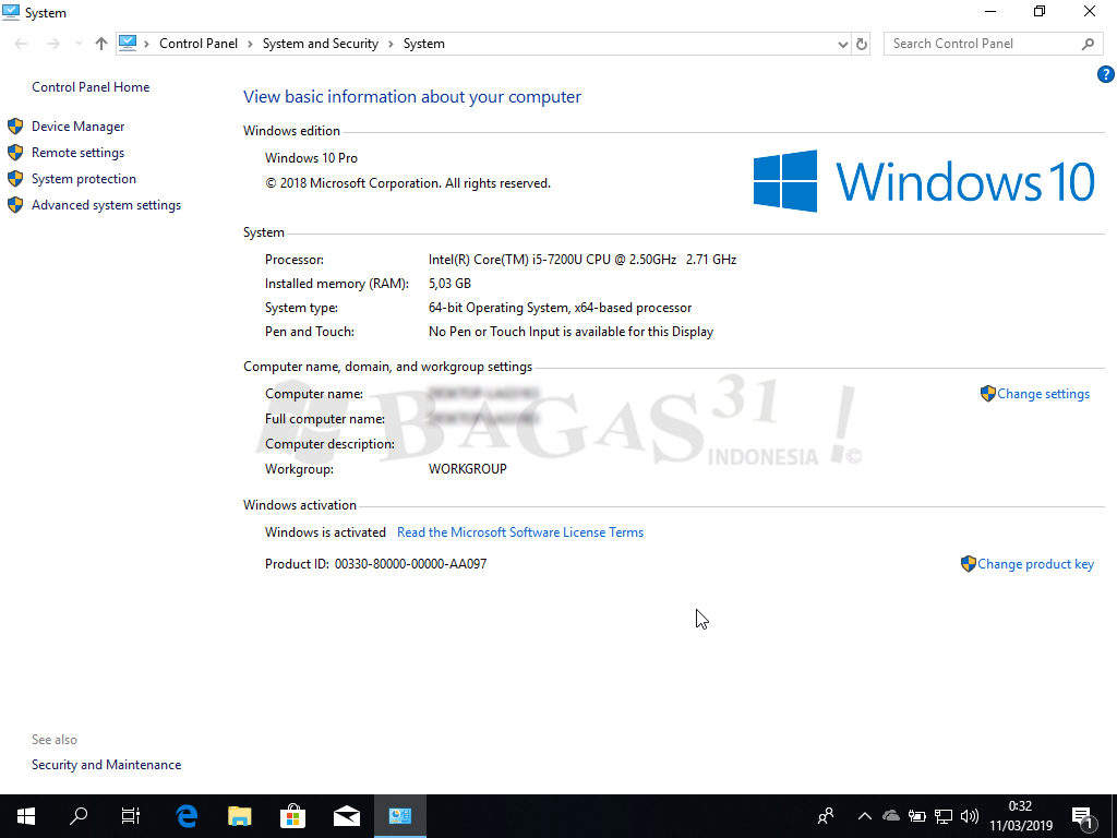 bagas31 windows 10 pro key