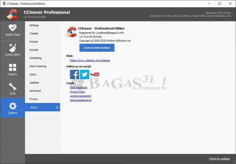 free downloads CCleaner Professional 6.16.10662