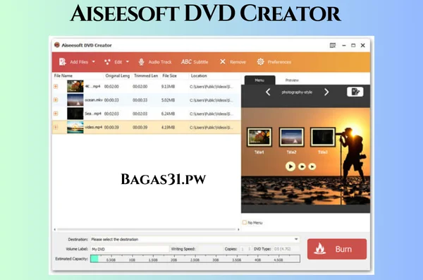 Aiseesoft DVD Creator Terbaru Version