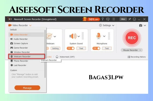 Aiseesoft Screen Recorder Full Terbaru