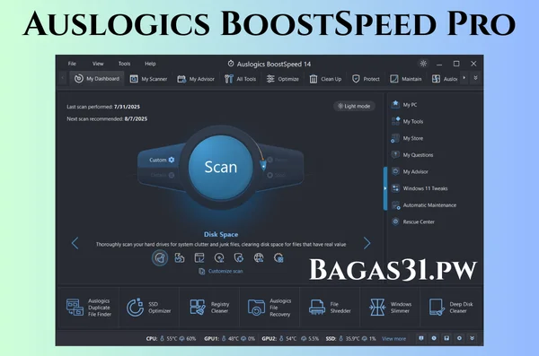 Auslogics BoostSpeed Pro Full Bagas31
