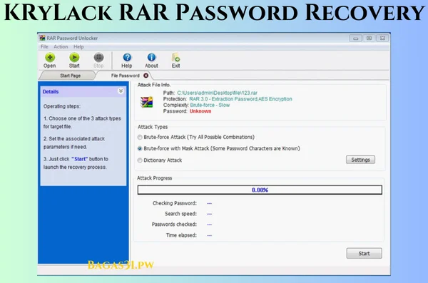 KRyLack RAR Password Recovery Download 2024