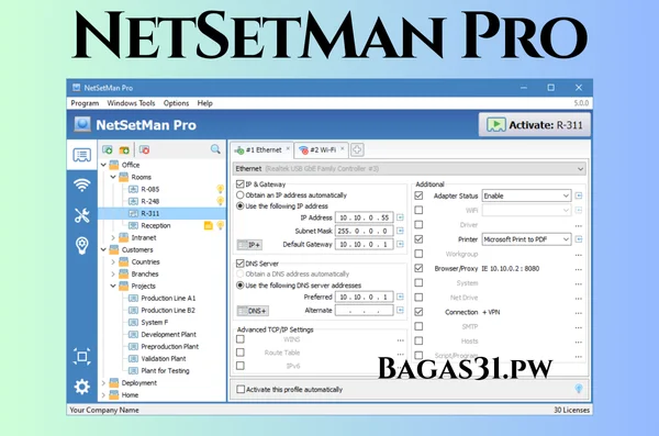 NetSetMan Pro Full Terbaru
