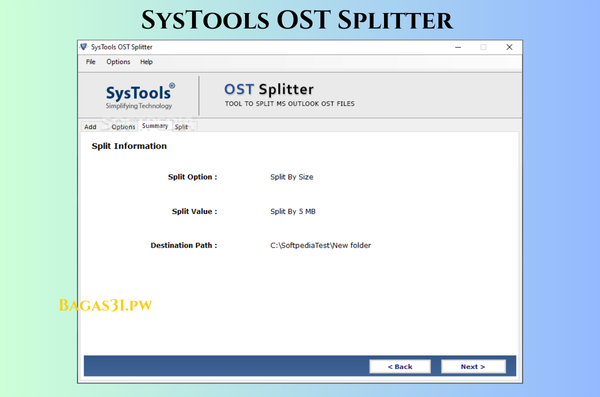 SysTools OST Splitter Download 2024