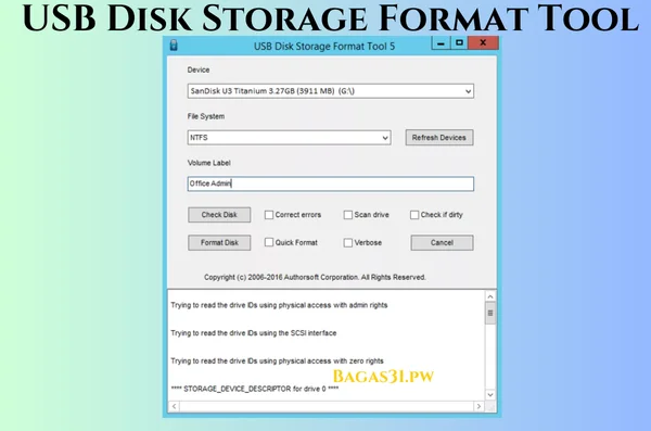 USB Disk Storage Format Tool Terbaru Download 2024