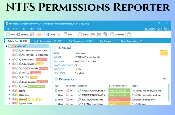 NTFS Permissions Reporter Download 2024