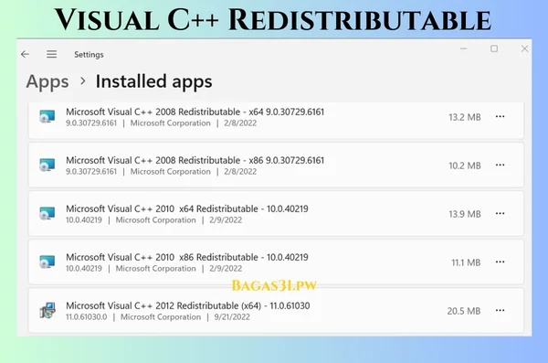 Visual C++ Redistributable Terbaru Download 2024