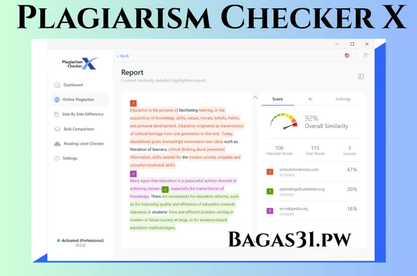 Plagiarism Checker X Free Download