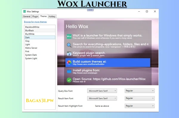 Wox Launcher Terbaru Download 2024