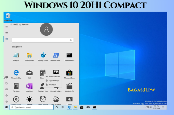 Windows 10 20H1 Compact Latest Download 2024