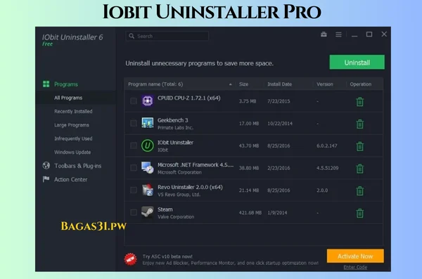 Iobit Uninstaller Pro Terbaru Version 2024