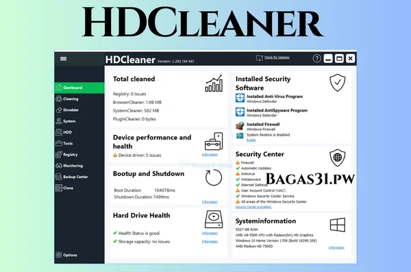 HDCleaner Full Terbaru