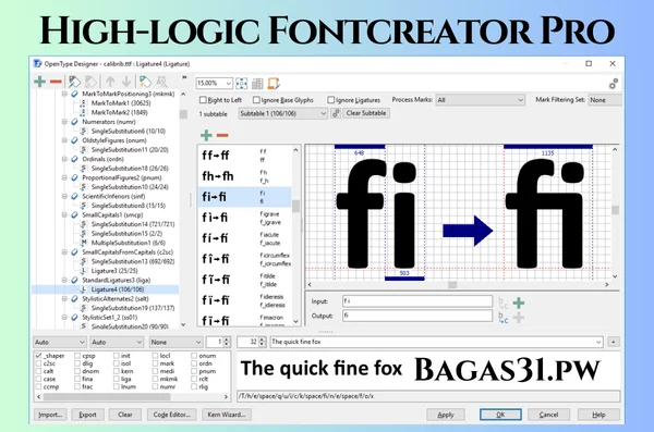 High-logic Fontcreator Pro Free Download