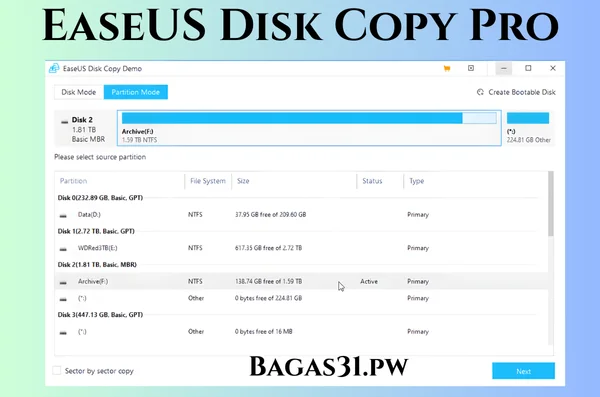 EaseUS Disk Copy Pro Free Download